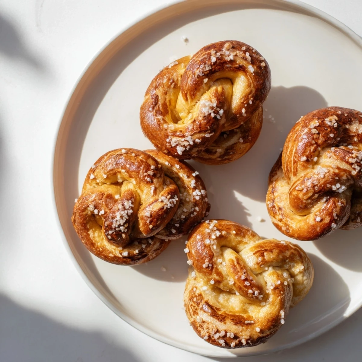 Leckere Mini-Soft-Prezel, frisch gebacken und perfekt zum Eintauchen in Saucen.