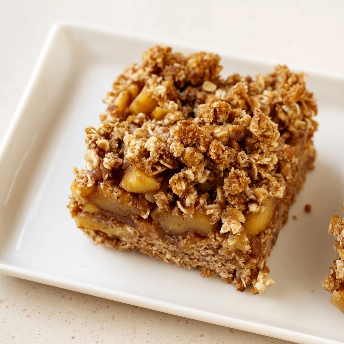 Apfel Streusel Frühstück Bars