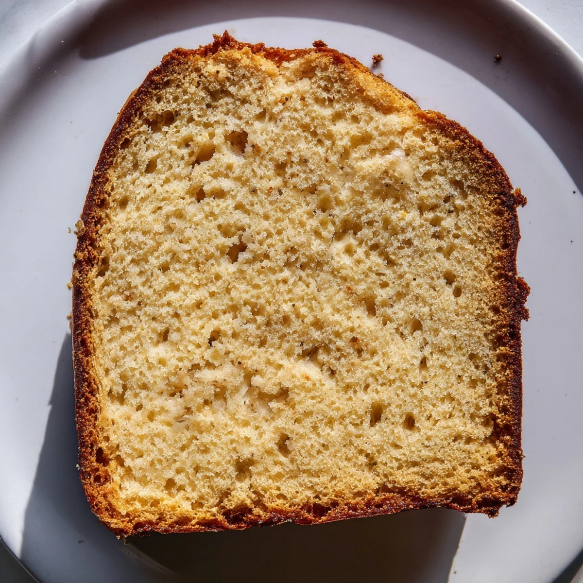 A rustic close-up of a warm, crusty Beer Bread Family Loaf, ideal for pairing with a hearty stew.