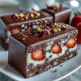 Dubai Schokolade Erdbeeren Bark