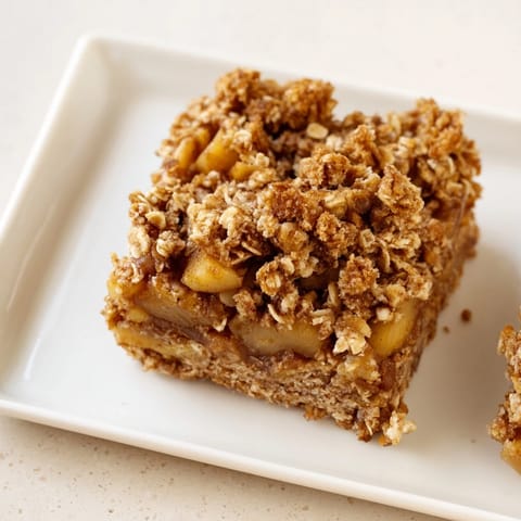 Apfel Streusel Frühstück Bars