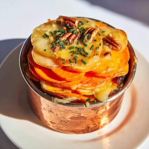 Here are the 3 ALT texts for the "Copper Penny Warmth" recipe photo: