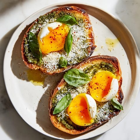 Pesto Ei Toast Genuss