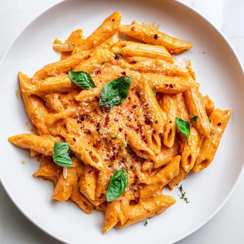 Basilikum Knoblauch cremig Pasta