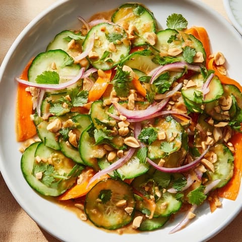 Thai Erdnuss Gurken Salat