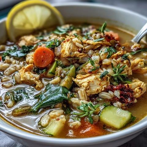 Beruhigende Huhn Curcuma Perlgerste