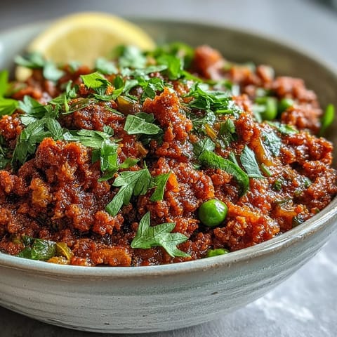 Würziges Venison Keema Curry