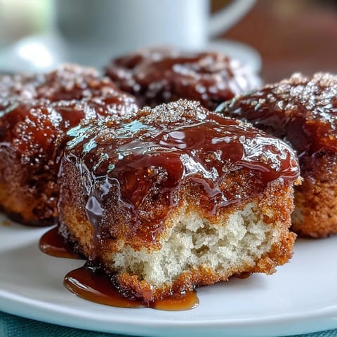 Donut-inspirierte Maple Donut Bars mit cremiger Glasur am Morgen.