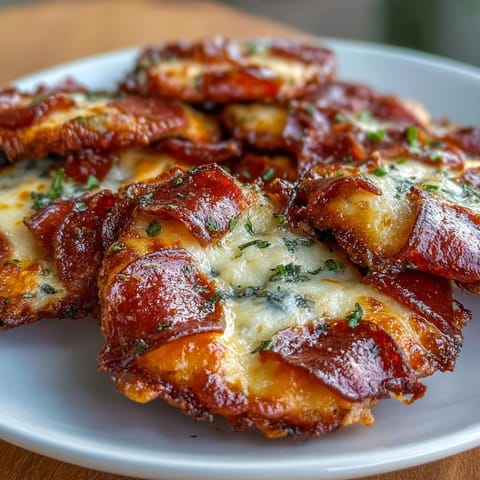 Pepperoni Käsecrisps knusprig lecker