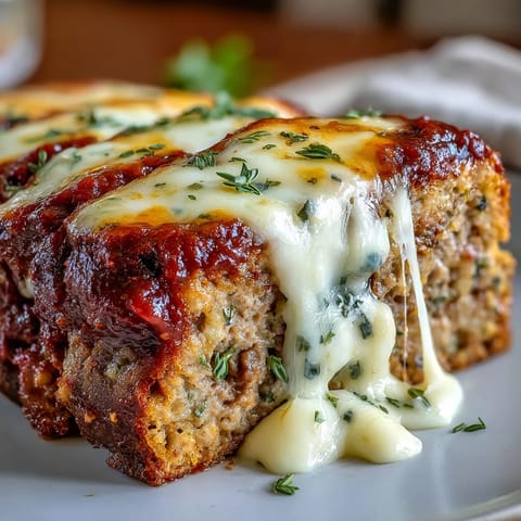 Italienischer Fleischbraten mit Mozzarella