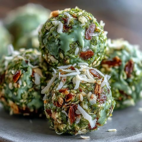 Matcha Kokos Energie Balls