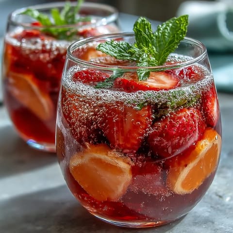 Muttertag Erdbeer Mimosa Drinks