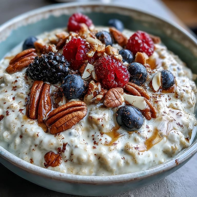Gluten-free millet porridge with berries, sweetened lightly with maple syrup, perfect for a nourishing morning meal.