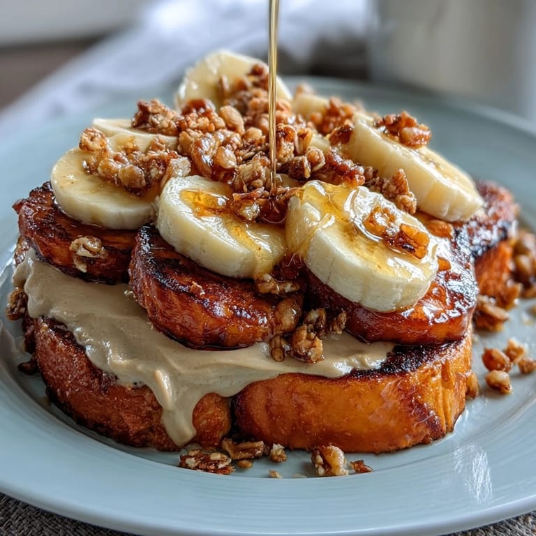 Pikante süße Kartoffeltoast belegt mit Hummus, Feta-Käse und frischen Kräutern, ideal für einen gesunden Snack.