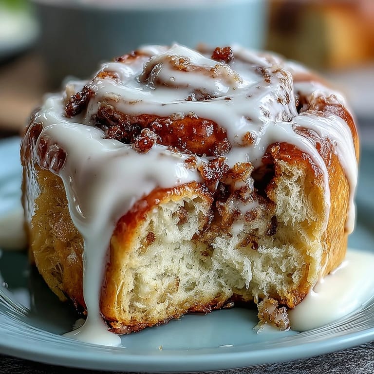 2. Warme, weiche Zimtschnecken mit Bananengeschmack, gefüllt mit süßem Zimt und überzogen mit Zuckerguss.  