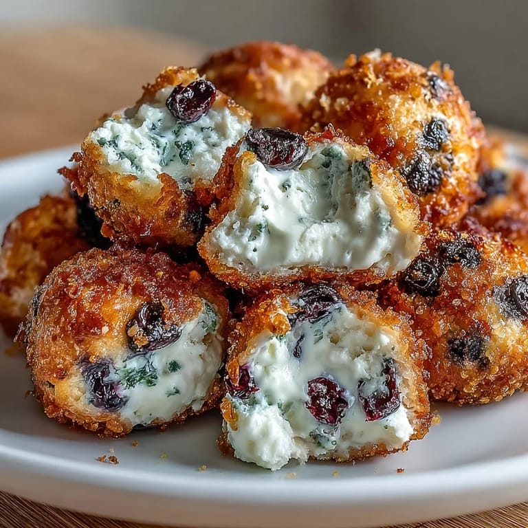 Saftige Mini-Bissen aus Cottage Cheese, Haferflocken und Blaubeeren, perfekt als gesunder Snack für zwischendurch.