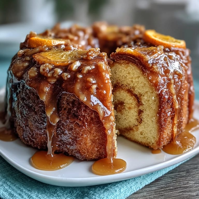 Frühstücksbrötchen mit Orangenzesten-Füllung, warm aus dem Ofen, mit zitroniger Glasur überzogen und zum Servieren bereit.